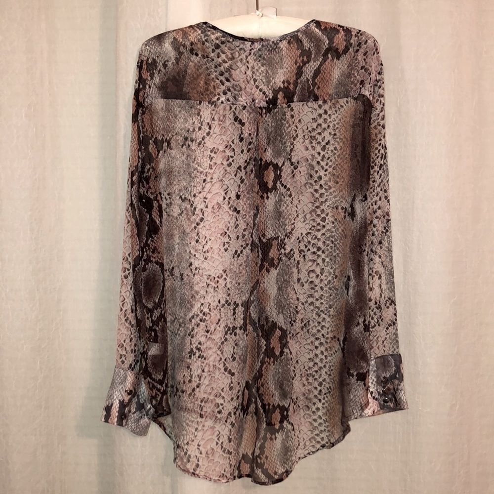 Single La L Python Snake Print Ivory Blush Pink B… - image 2